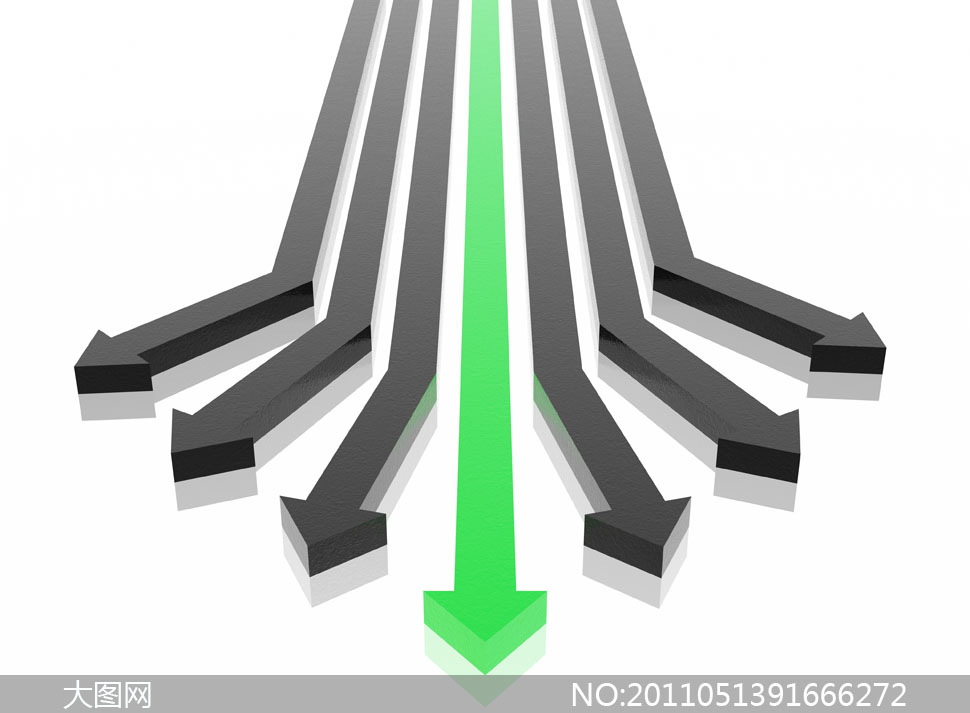 立体箭头商业元素高清图片