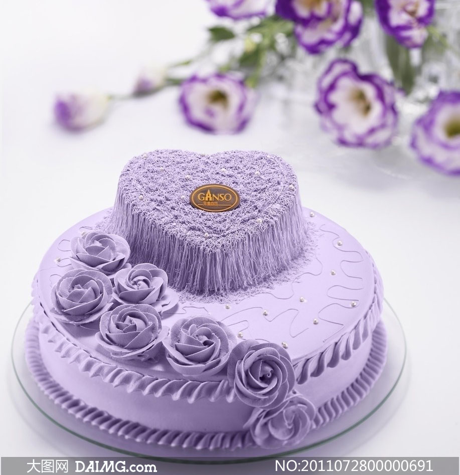 心形图案蛋糕摄影图片 - 大图网设计素材下载