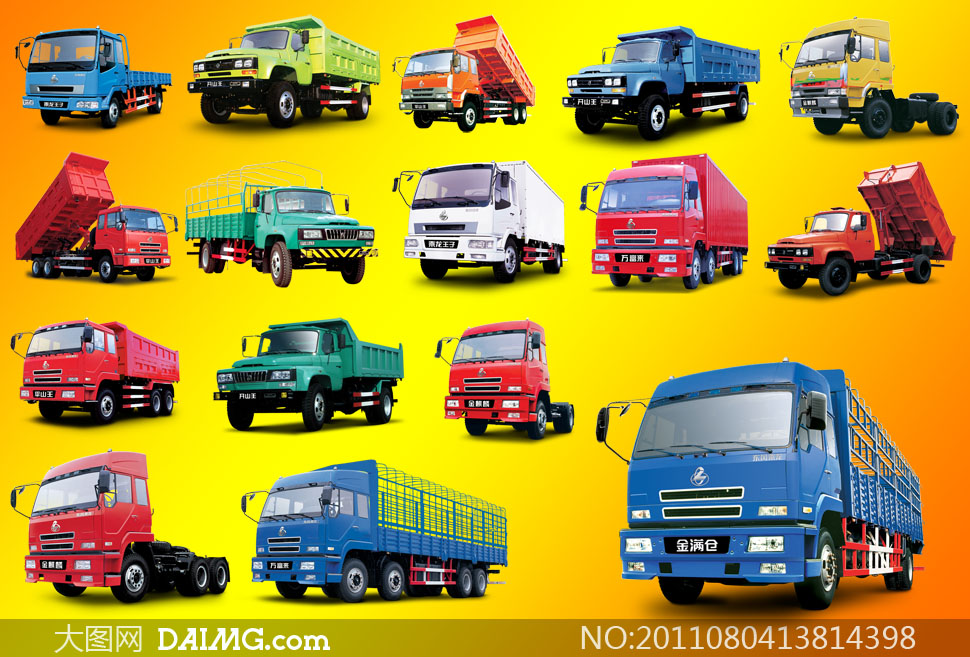 大型喷绘适用的大货车PSD分层素材 - 大图网设