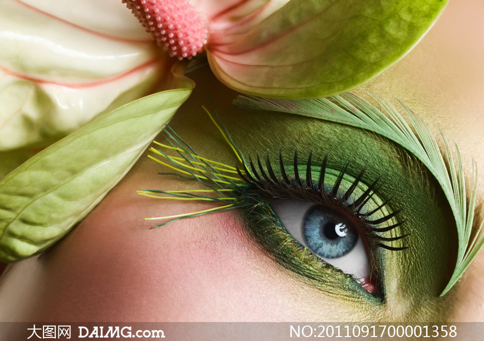 炫酷女性眼影眼妆摄影图片 - 大图网设计素材下