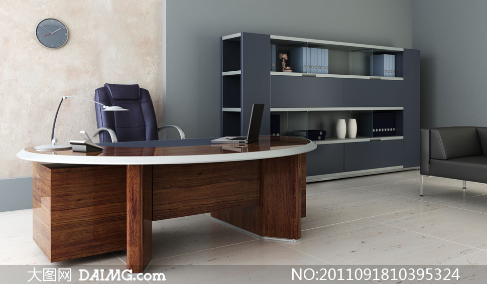 公司领导办公室室内效果高清摄影图片 - 大图网