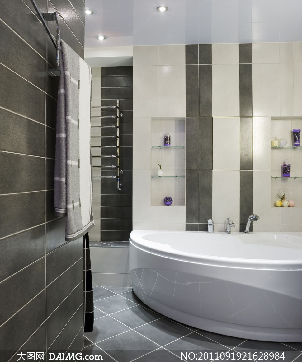 浴室装修设计效果图高清图片 - 大图网设计素材
