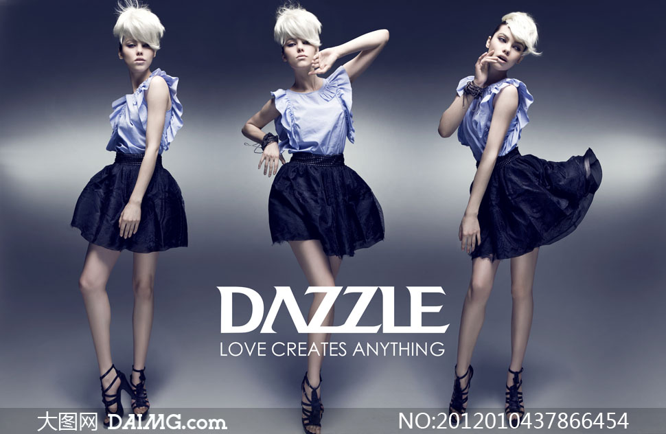 意大利女装品牌DAZZLE模特高清摄影图片 - 大