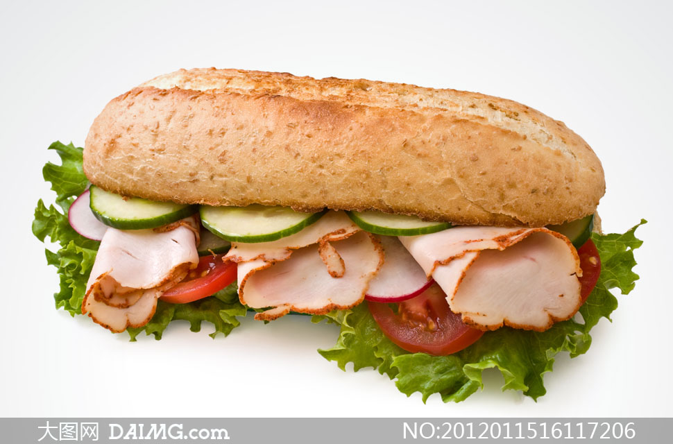 鸡肉三明治高清摄影图片 - 大图网设计素材下载
