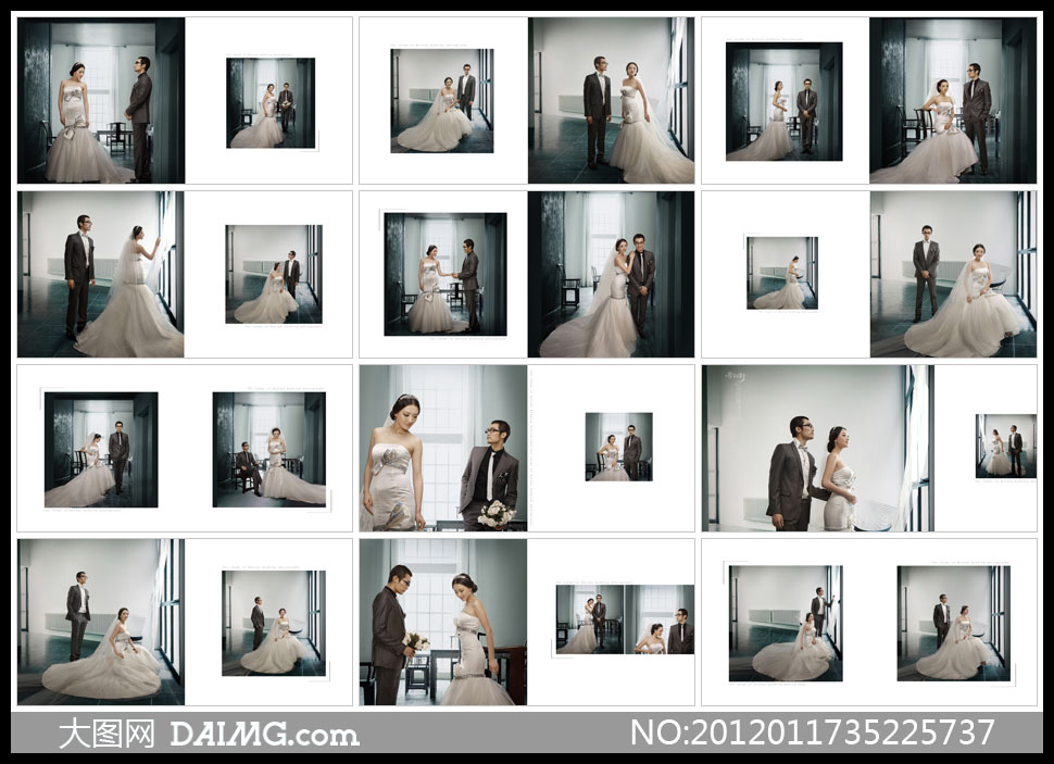 婚纱写真排版_婚纱相册排版设计欣赏(3)