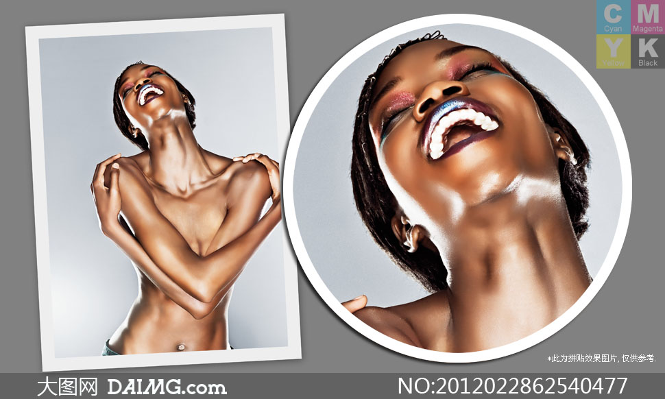 仰天大笑的外国美女模特高清摄影图片 - 大图网设计素材下载