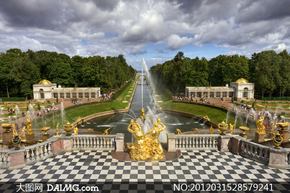 圣彼得堡夏宫景观风光摄影高清图片