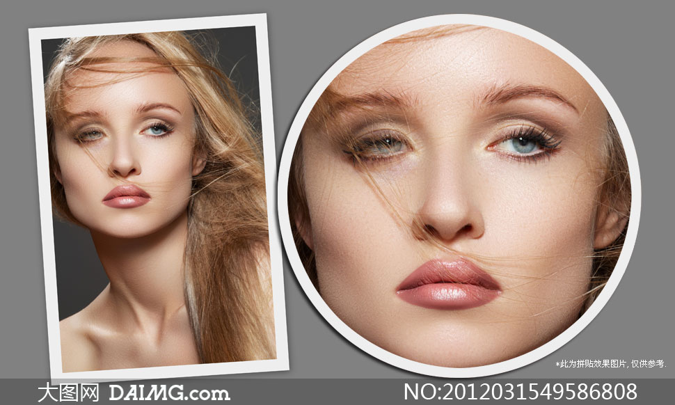 <em>被风吹乱</em>了<em>头发</em>的美女模特摄影高清图片 - 大图