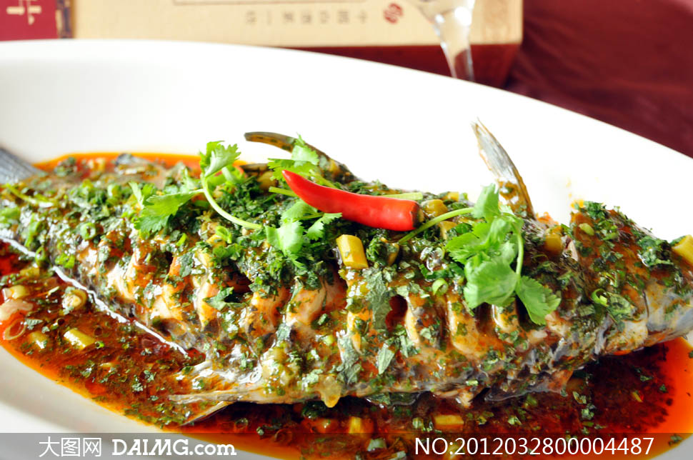 香辣红烧鱼摄影图片 - 大图网设计素材下载