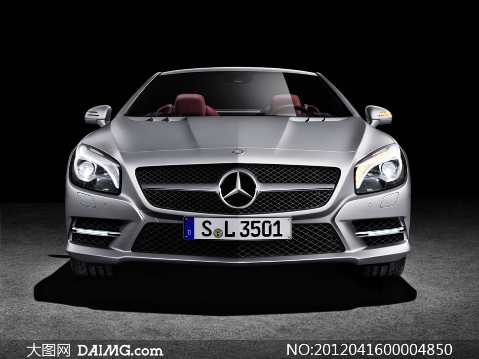 奔驰SL级跑车汽车摄影图片 - 大图网设计素材