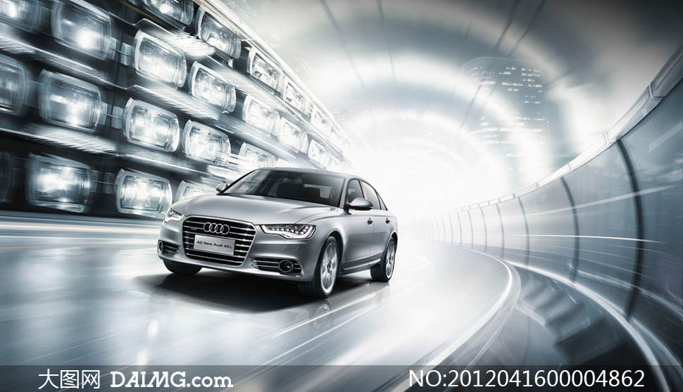 2012款奥迪A6L汽车摄影图片 - 大图网设计素材