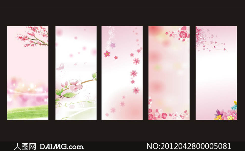 唯美标语展板背景矢量素材 - 大图网设计素材下