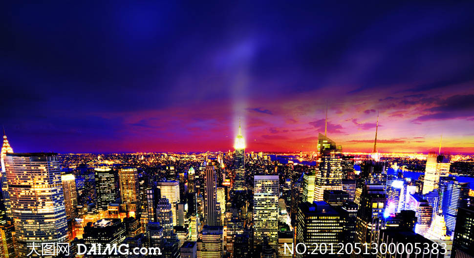 繁华的城市夜景高清摄影图片 - 大图网设计素材