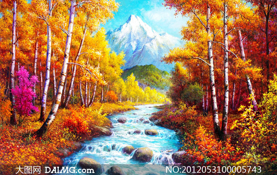 红动金秋国画设计图片 - 大图网设计素材下载