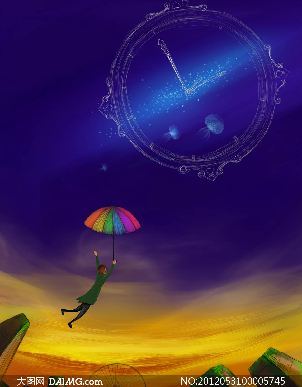 自由飞翔插画设计图片素材 - 大图网设计素材下载