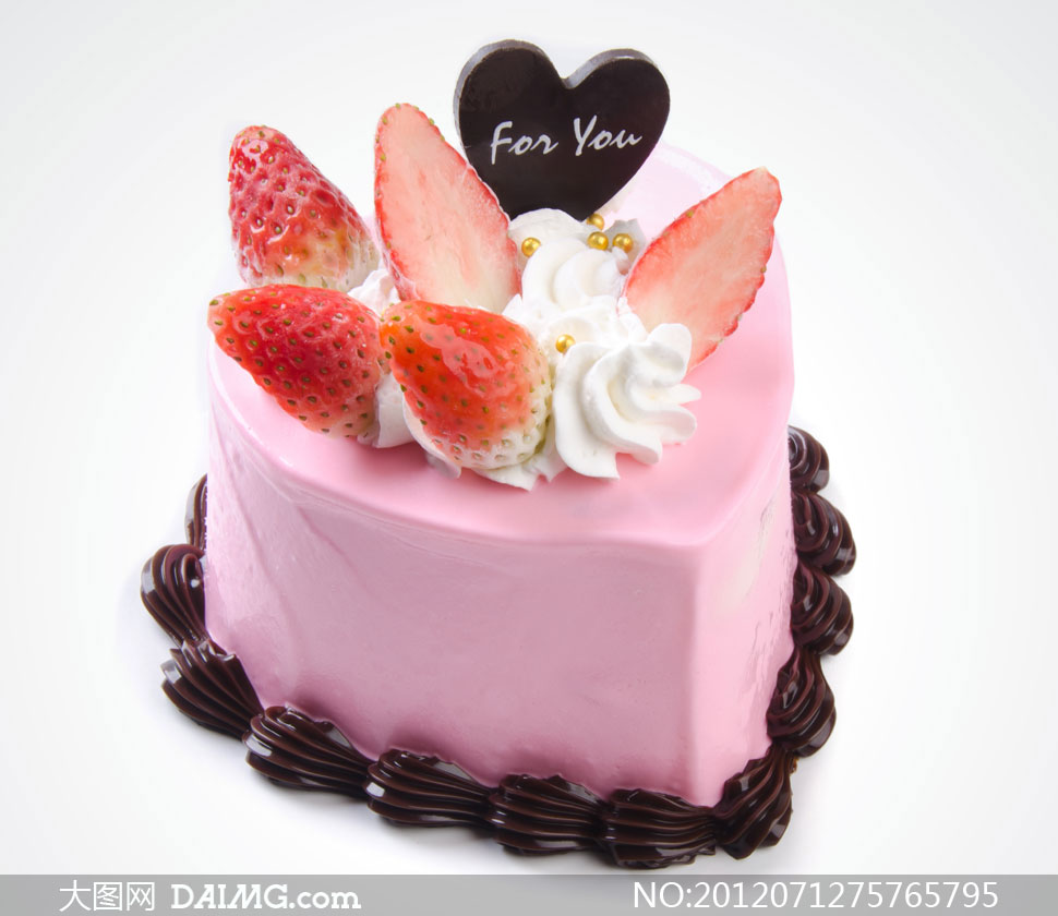 草莓奶油巧克力蛋糕摄影高清图片 - 大图网设计