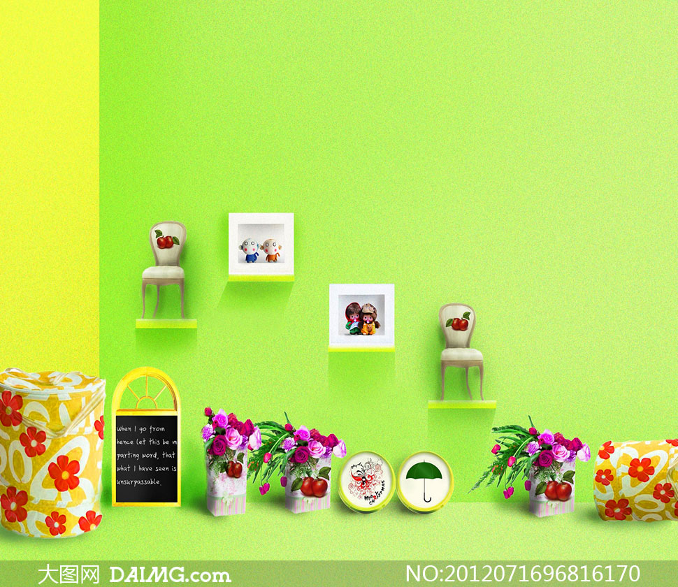 小黑板相框等摆设影楼摄影背景图片 - 大图网设