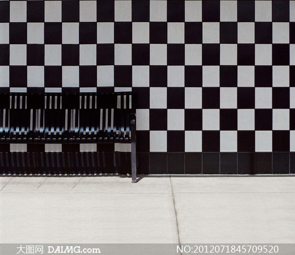 黑白方块格子墙壁影楼摄影背景图片 - 大图网设