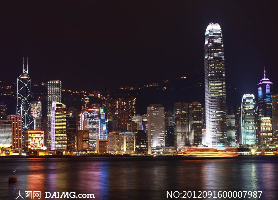 香港高楼大厦夜景摄影图片 - 大图网设计素材下