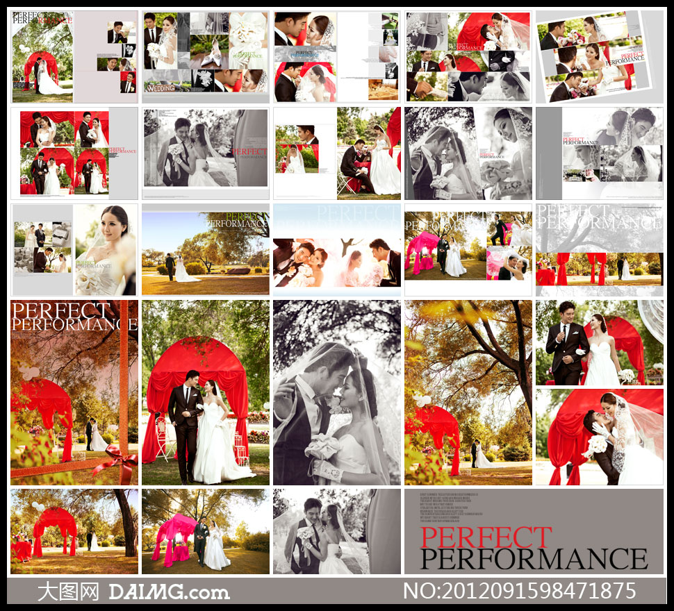 {爱是你我}婚纱模板(附小样+样片) - 大图网设计