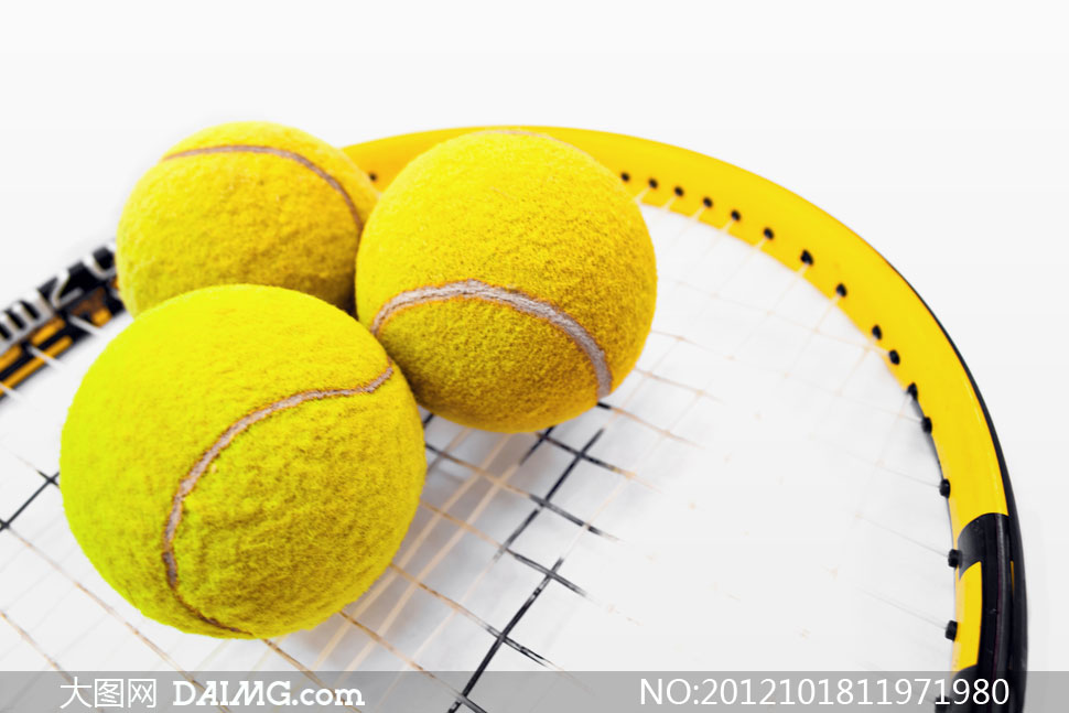 网球运动装备近景特写摄影高清图片 - 大图网设