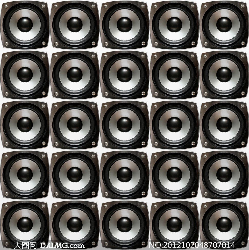 多个音箱喇叭组成的阵列高清图片 - 大图网设计