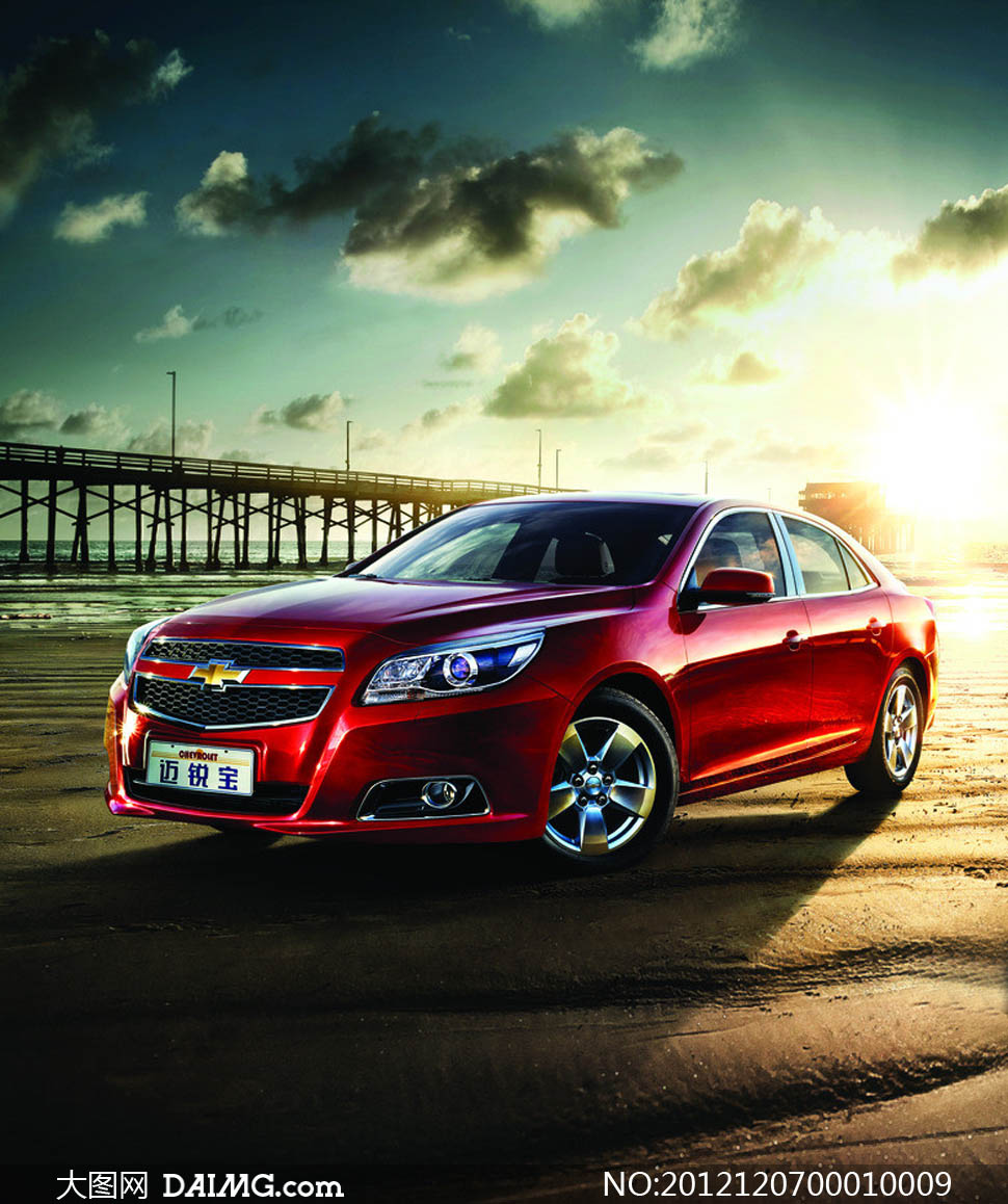 雪佛兰迈瑞宝红色汽车摄影图片 - 大图网设计素